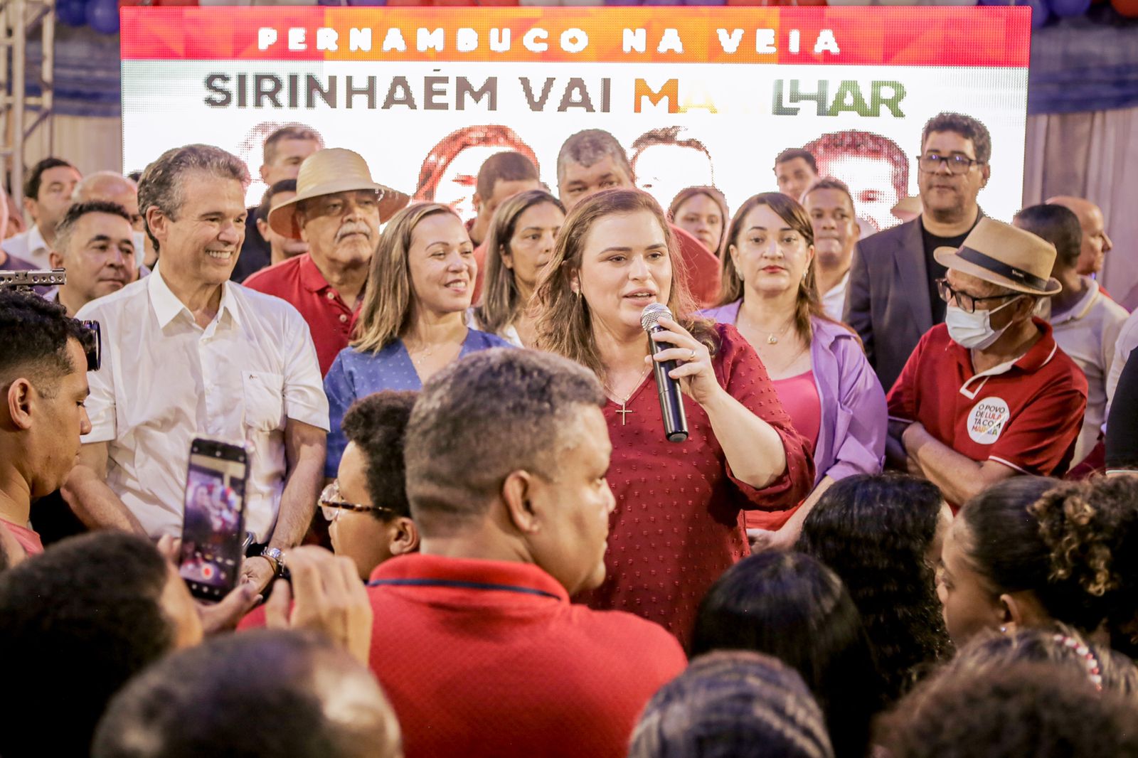 Marília Arraes participa de histórico ato no STR de Sirinhaém promovido pela prefeita Camila Machado (PP)