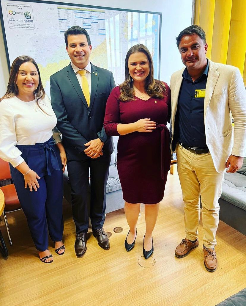 Ridete Pellegrino reafirma compromissos com os deputados Marília Arraes e Carlos Veras em Brasília