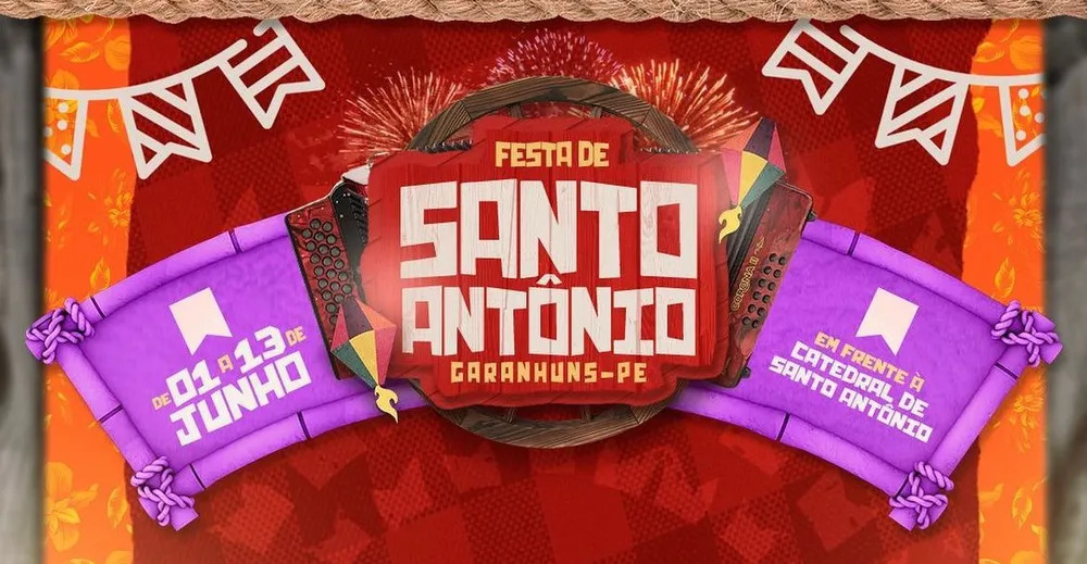 Programação das festas de Santo Antônio e São Pedro é divulgada em Garanhuns; confira
